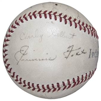 Jimmie Foxx and Others Signed International League Baseball (Beckett)